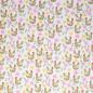 Preview: Bauwoll Druck Hühner mit Blüten auf Weiß von Happy Easter by Swafing 